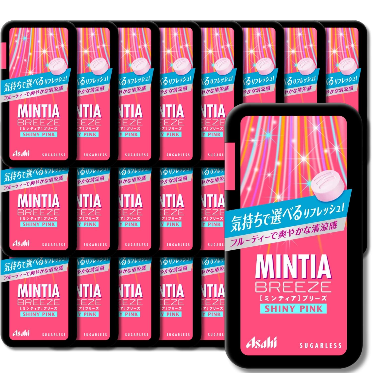 24個セット アサヒグループ食品 ミンティアブリーズ シャイニーピンク 30粒