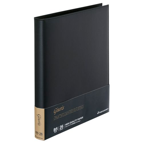 （まとめ買い）ビジネスバインダー ジウリス B5 26穴 ブラック F509B-05 [x3]