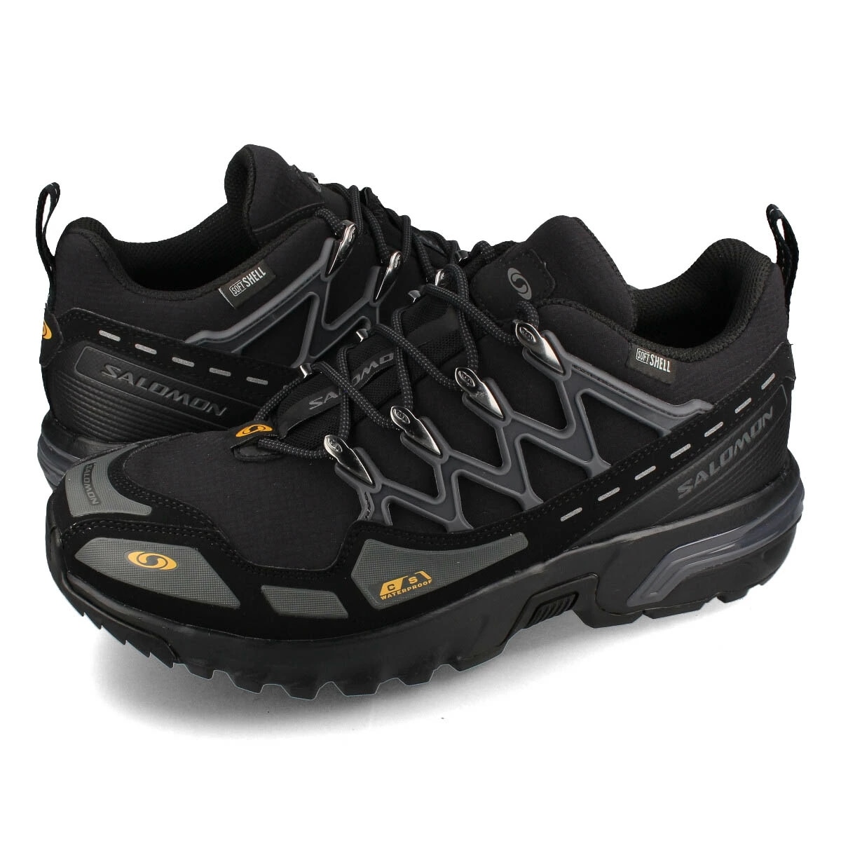 SALOMON ACS + CSWP BLACK/MAGNET/GOLDEN YELLOW