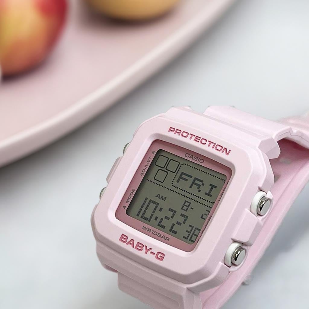 BABY-G カシオ プレゼント腕時計 BGD-10-4JF ギフト baby-g 手書きのメッセージカードお付けします　ピンク