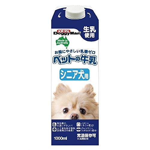 ドギーマン 犬用おやつ ペットの牛乳 シニア犬用 1.0リットル (x 10) (ケース販売) 8,475円