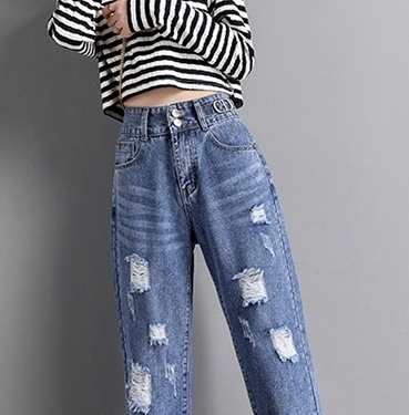 ボトムス パンツ ストレートパンツ デニムパンツ ロング ロング丈 ストレート ハイウエスト デニム ブルーデニム シンプル カジュアル おしゃれ お洒落 かっこいい ラフ メンズライク マニッシュ