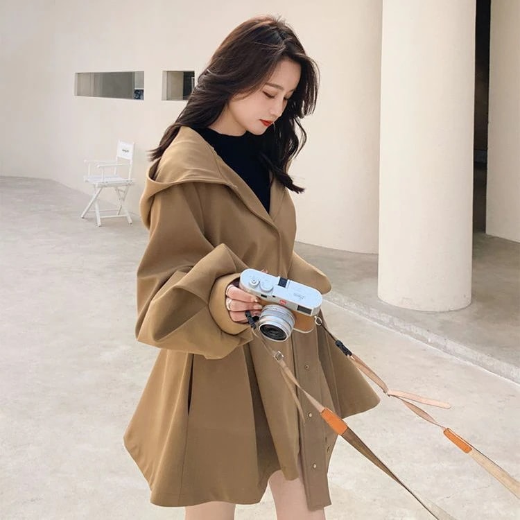秋冬 冬アウター ジャケット 秋トレンチコート ムートンファッション秋 韓国ファッション トレンチコート レディース 百掛け コート 気質ジャケット トレンチコート