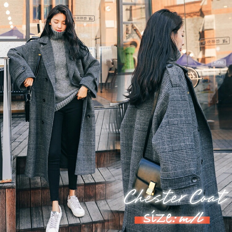 チェスターコート コート レディース 秋冬 ロングコート トレンチコート テーラードジャケット チェスター アウター 羽織 ロング ロング丈 厚手 防寒 おしゃれ お洒落 上品 シン きれいめ