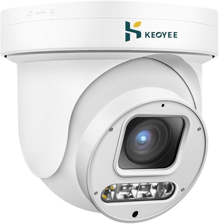 強化版800万画質・夜間カラー撮影 防犯カメラ 屋外 監視カメラ POE有線 800万画素PTZ 360度広角撮影カメラ 全方位監視 動体検知(ホワイト, 800万画素カメラ 増設用)