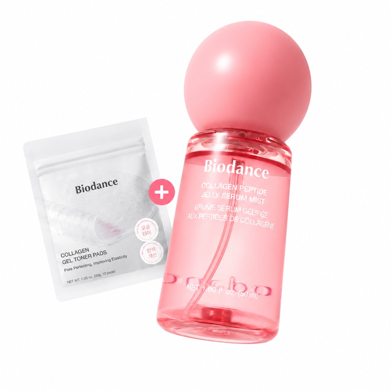 Biodance コラーゲンジェルトナーパッド、コラーゲンペプチドセラム　セット Qoo10] Biodance バイオダンス コラーゲン ペプチド ジェ