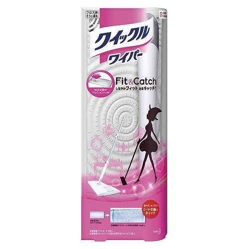 （まとめ買い）クイックルワイパー本体Fit＆Catch ｸｲｯｸﾙﾜｲﾊﾟｰFIT&CATCH 00012713 [x3]