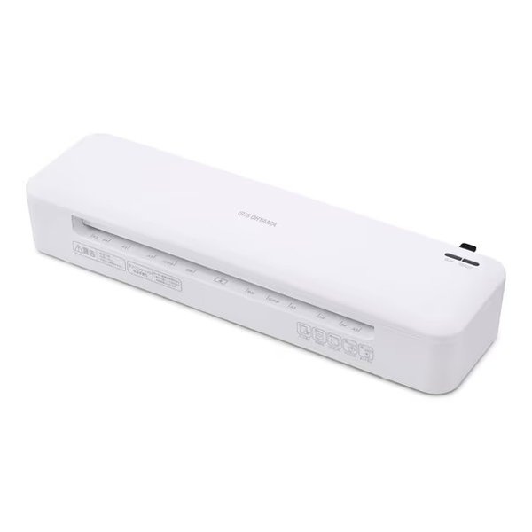 ラミネーター 名刺A3対応/高速起動/2本ローラー/75μm150μm/ホワイト HSL-A322-W