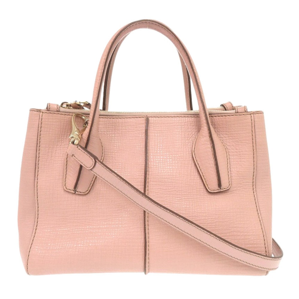 美品 Dバッグ ハンドバッグ レザー ピンク 0598【中古】 レディース