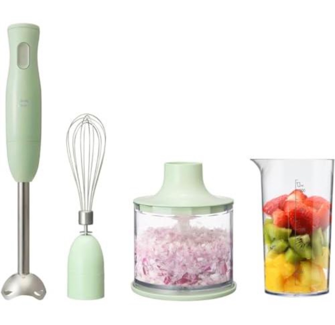 ブルーノ マルチスティックブレンダー 離乳食 1台5役 (混ぜる つぶす 刻む 砕く 泡立てる) グリーン