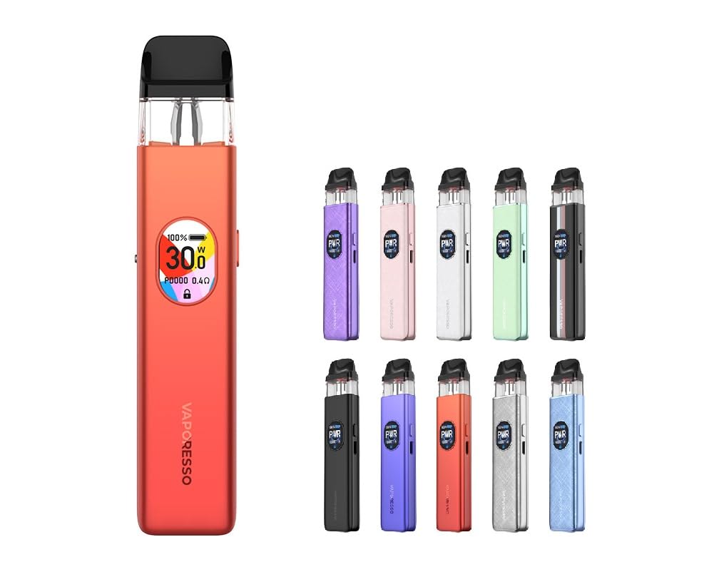 ベパレッソ XROS 5 ポッド キット ヴァポレッソ 1500mAh 3ml VAPE COREX 3.0搭載 HDスクリーン 3A急速充電対応 (ベイプバンドセット) (Coral Red)