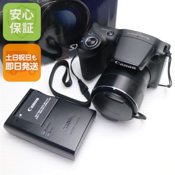 超美品 PowerShot SX420 IS ブラック コンデジ Canon 21