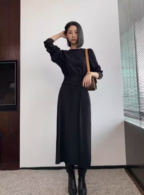 レディース スカート ワンピース ドレス フレアスカート マキシ セミフレア ドレープ フェミニン シフォン フリル ウエストゴム 伸縮性 かわいい 大人可愛い きれいめ シンプル 上品 おしゃれ 10,224円