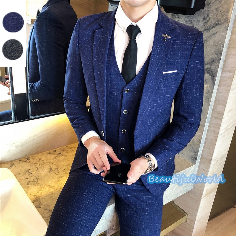 スーツ メンズ ビジネススーツ 3ピーススーツ スーツセットアップ カジュアルスーツ無地 フォーマルスーツ 洗える 紳士服 通勤 結婚式X29