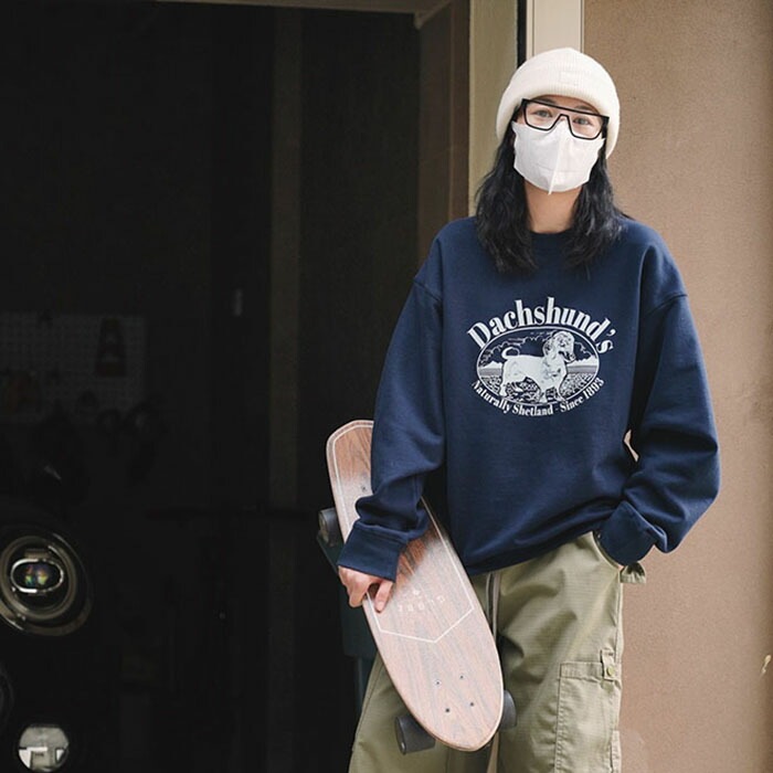 長袖 Tシャツ レディース 裏起毛 厚手 ロンT プリント トップス 韓国 ファッション カットソー クルーネック ビッグシルエット ロングスリーブ 長袖tシャツ オーバーサイズ 大きいサイズ 春 秋