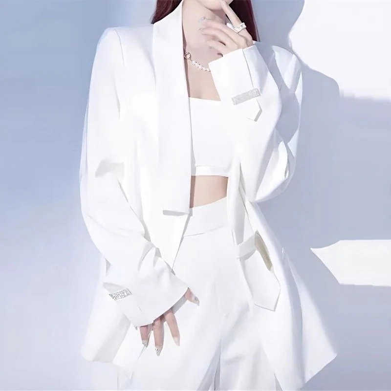 【送料無料】24姉妹気質白スーツズボンプロフェッショナルツーピーススーツs