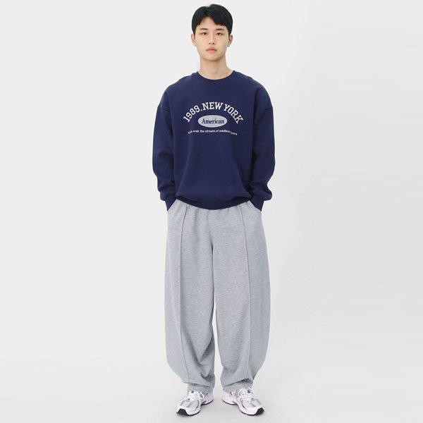 男女兼用 四季 デイリー バルーンフィット ワイド 切替 バンディング トレーニングパンツ SNEP019