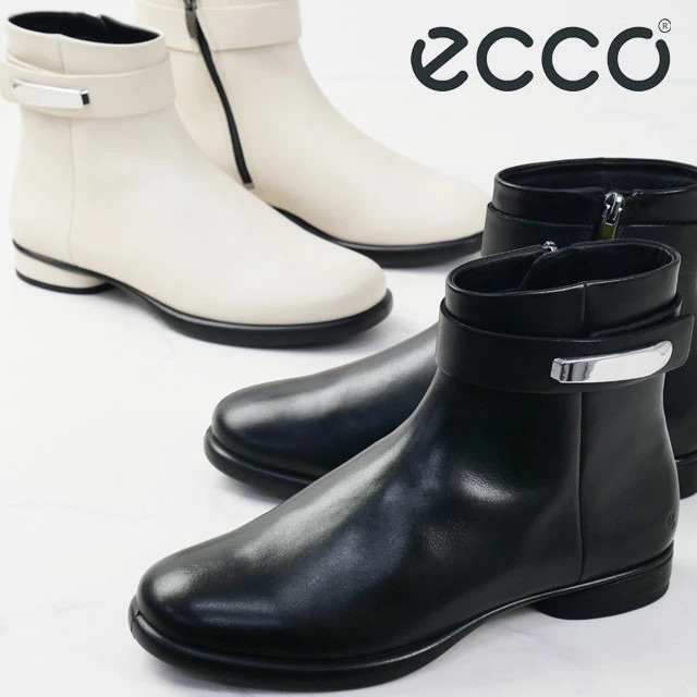 エコー レディース ブーツ 本革 歩きやすい ショートブーツ ローヒール アンクルブーツ 内側ファスナー レザーブーツ アンクル丈 カジュアルシューズ sculpted lx low 222353 0