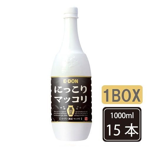 イドン 二東 黒豆マッコリ １L（PET)1BOX-15本入　　/E-dong/韓国食品/お酒/キムチ/チヂミ