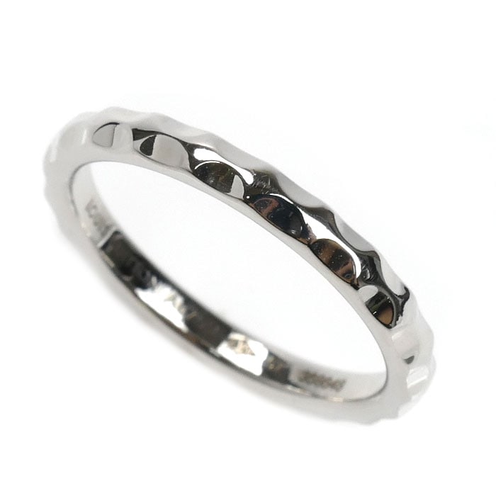 LOUIS VUITTON ルイ・ヴィトン K18WG ホワイトゴールド マリッジリング モノグラム・アンフィニ リング・指輪 Q9F71K 17号 57 4.3g レディース 中古 美品