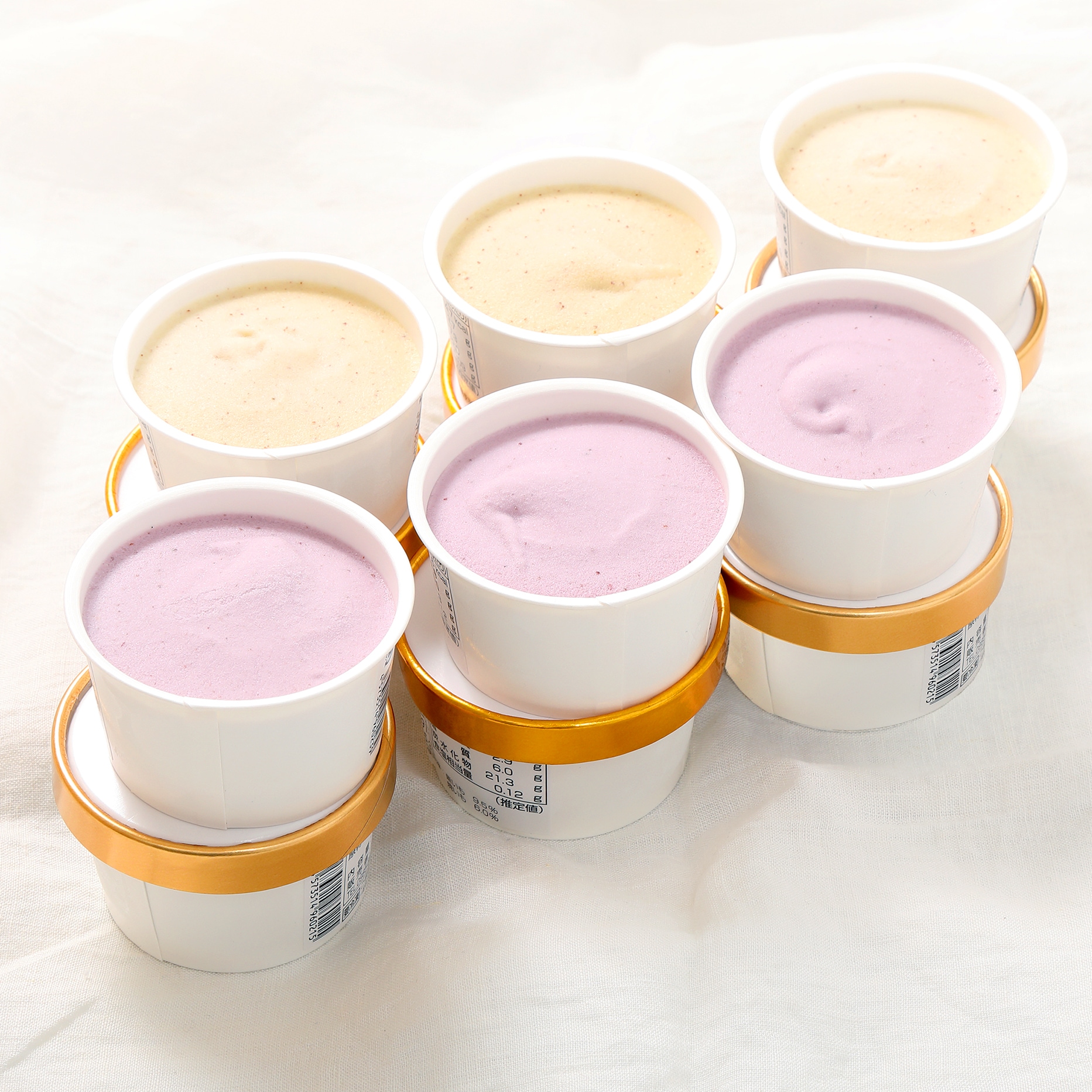 【斧のアイスセット】紫芋味＆焼き芋味の食べ比べ 90ml 各6個ずつ