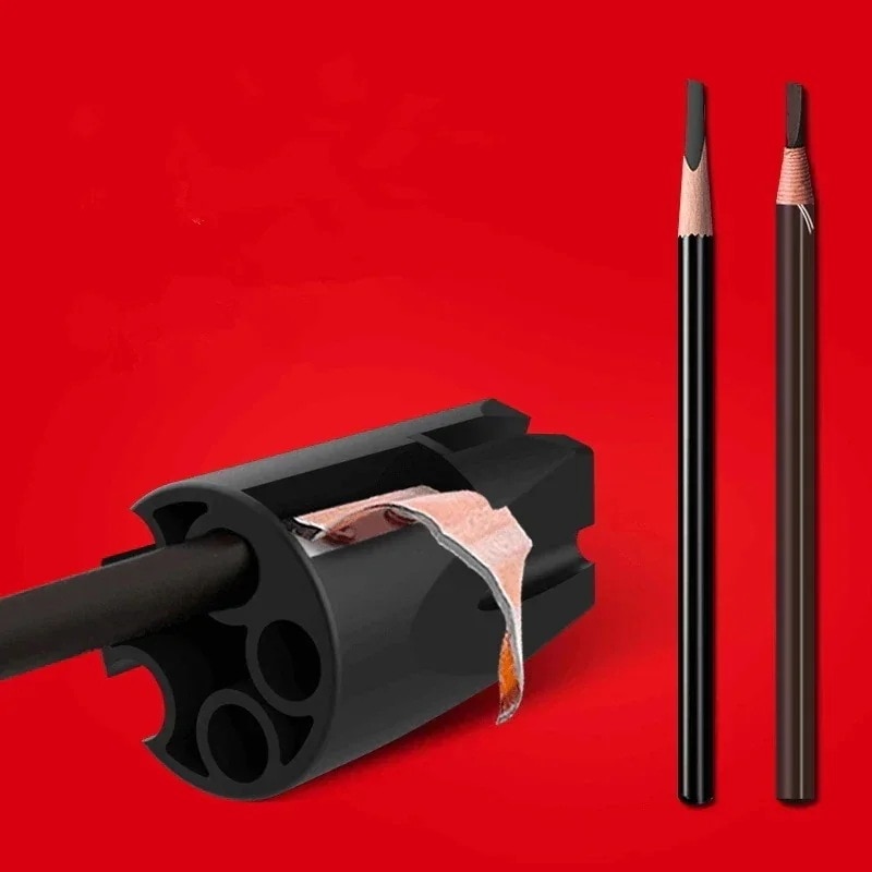 1つ買うと10つ無料1pc削りベース眉ペンシルシャープツールmicrobladingタトゥーアートメイク用品眉毛鉛筆ヒントthinerツール