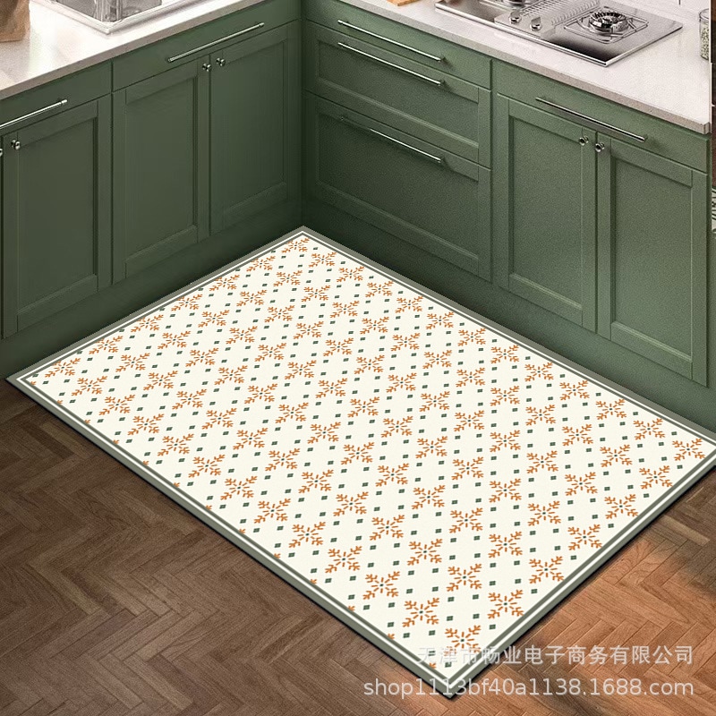 【速達!】pvc台所マット滑り止め油止め防水家庭用フロアマットドアホールに侵入し汚れ防止アメリカンカーペット
