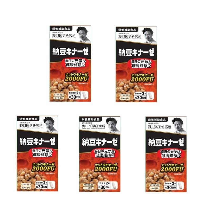 5個セット【野口医学研究所】 納豆キナーゼ (240mg60粒) 約30日分【栄養補助食品】