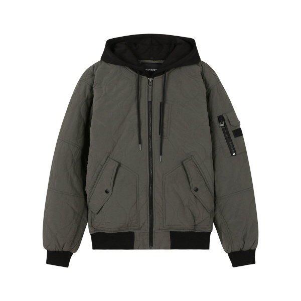 共用ナイロン壺キルティングフード取り外し可能パディングジャンパー(B233JP010P)