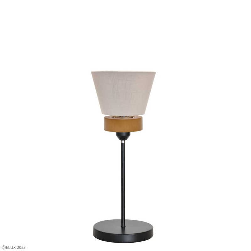 エルックス　SAXON サクソン 1灯テーブルスタンドライト グレー ［LED］　LC11005-GY