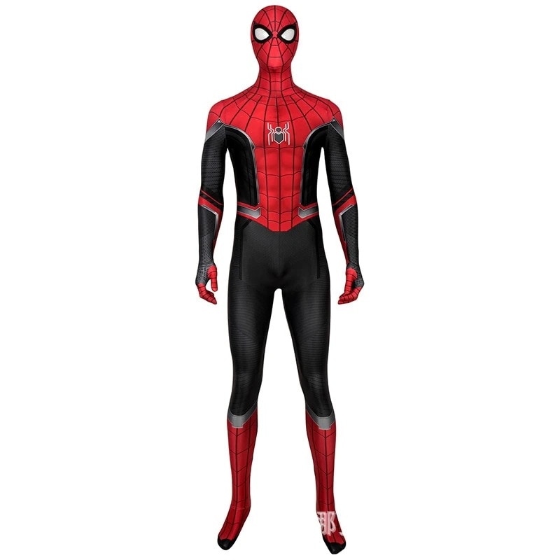 スパイダーマン：ファーフロムホーム Cos スパイダーマン タイツ ピーター パーカー ジャンプスーツ J4433