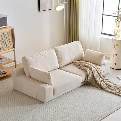 2人掛けソファベッド フロアソファ コンパクト ローソファ こたつ用