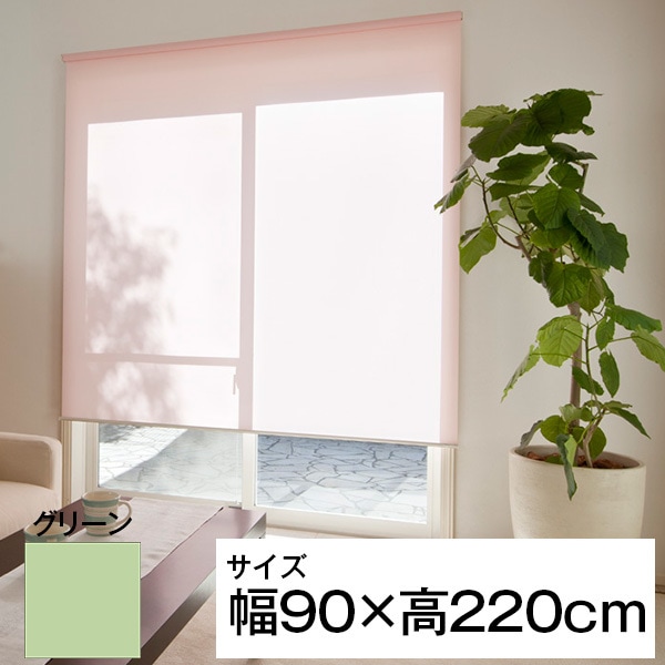 立川機工 ティオリオ ロールスクリーン 遮光2級防炎 90220 グリーン メーカー直送