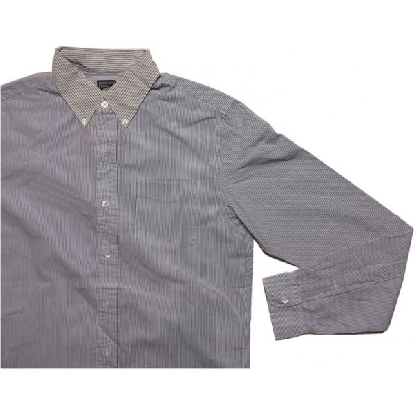 LA直輸入 ラグビー ラルフローレン 長袖 ボタンダウンシャツ ストライプ ブルー RR2-057