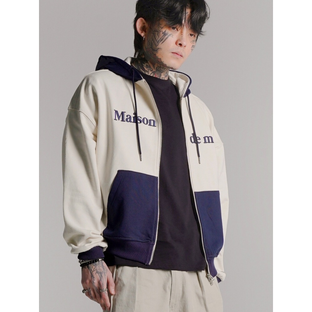 FABULOUS ARCHIVE UNISEX ツーウェイツートンドロップフィットフード集業クリーム（FCD1ZP101M）