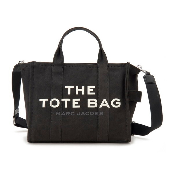 マークジェイコブス トートバッグ ブラック M0016161 001 THE TOTE BAG MEDIUM TRAVELER TOTE BLACK 並行輸入品