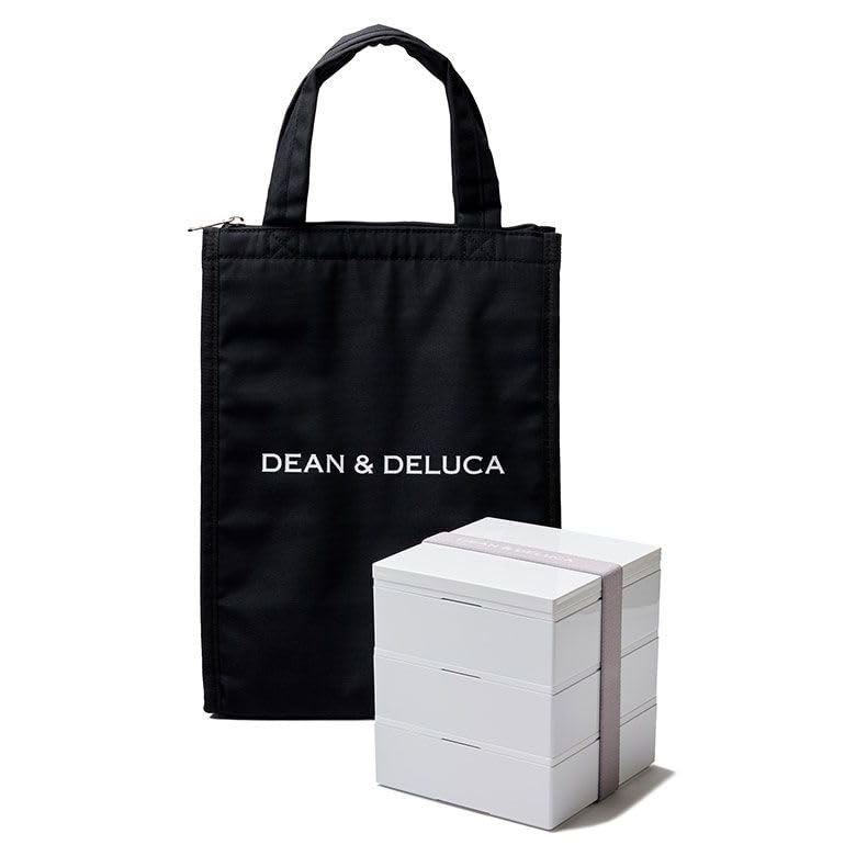 DEAN ＆ DELUCA(ディーンアンドデルーカ) 三段重小とクーラーバッグ ブラック Mサイズ セット