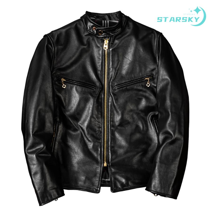 本革ジャケット 茶芯　フライトジャケット レザージャケット 馬革 革ジャン 本革 レトロ　レザーコート メンズ ラペル 高品質 21,718円