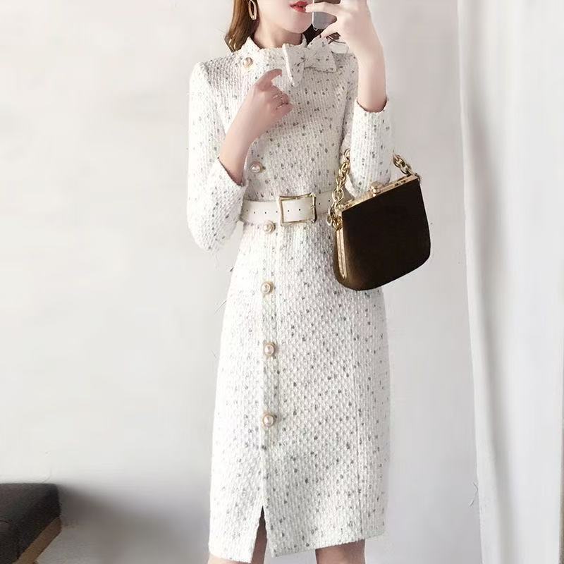 ワンピース ワンピ 秋冬服 ミニ裏毛 ベルトワンピース 通勤ウェストめるワンピースワンピース レディース きれいめ