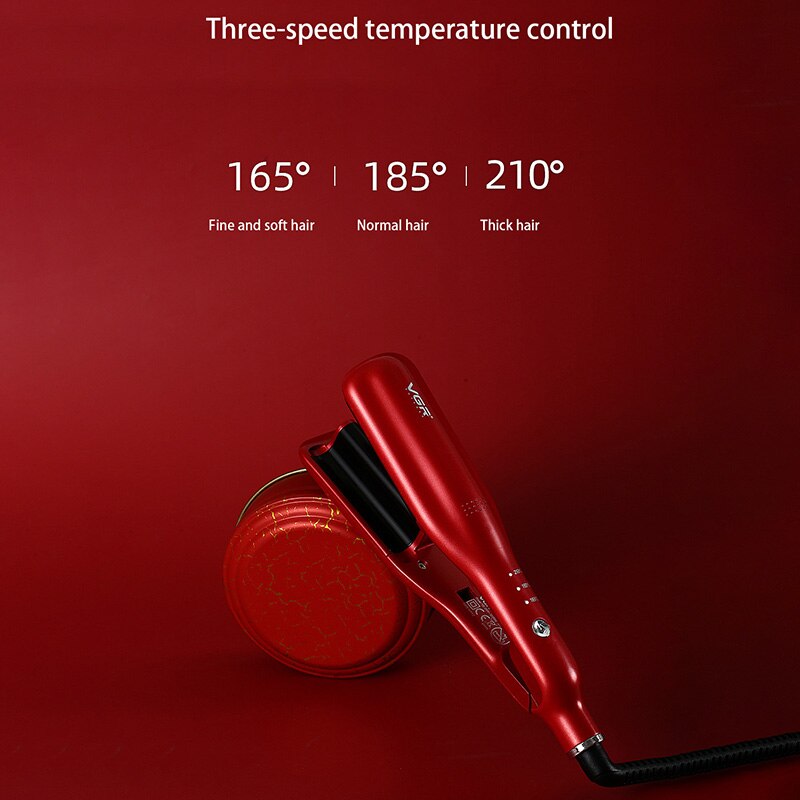 セラミックヘアアイロン 2バレル ヘア 耐熱性シおよびカーリング用 スプレーサーモスタット カーリングツール v-530