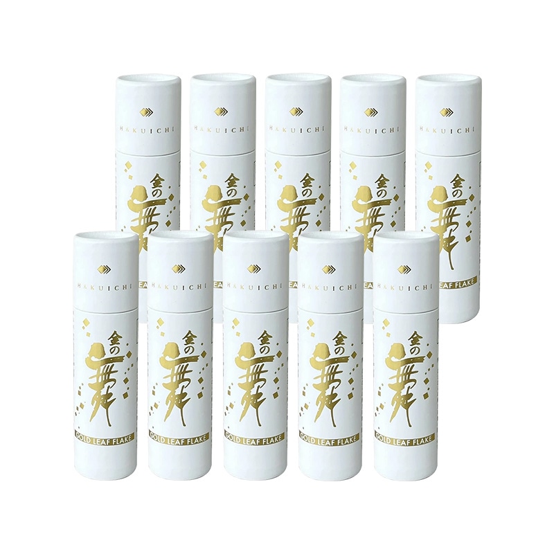 食用金箔 金の舞 紙筒 0.03g 10本セット 箔一 金沢 食品添加物 金箔製剤