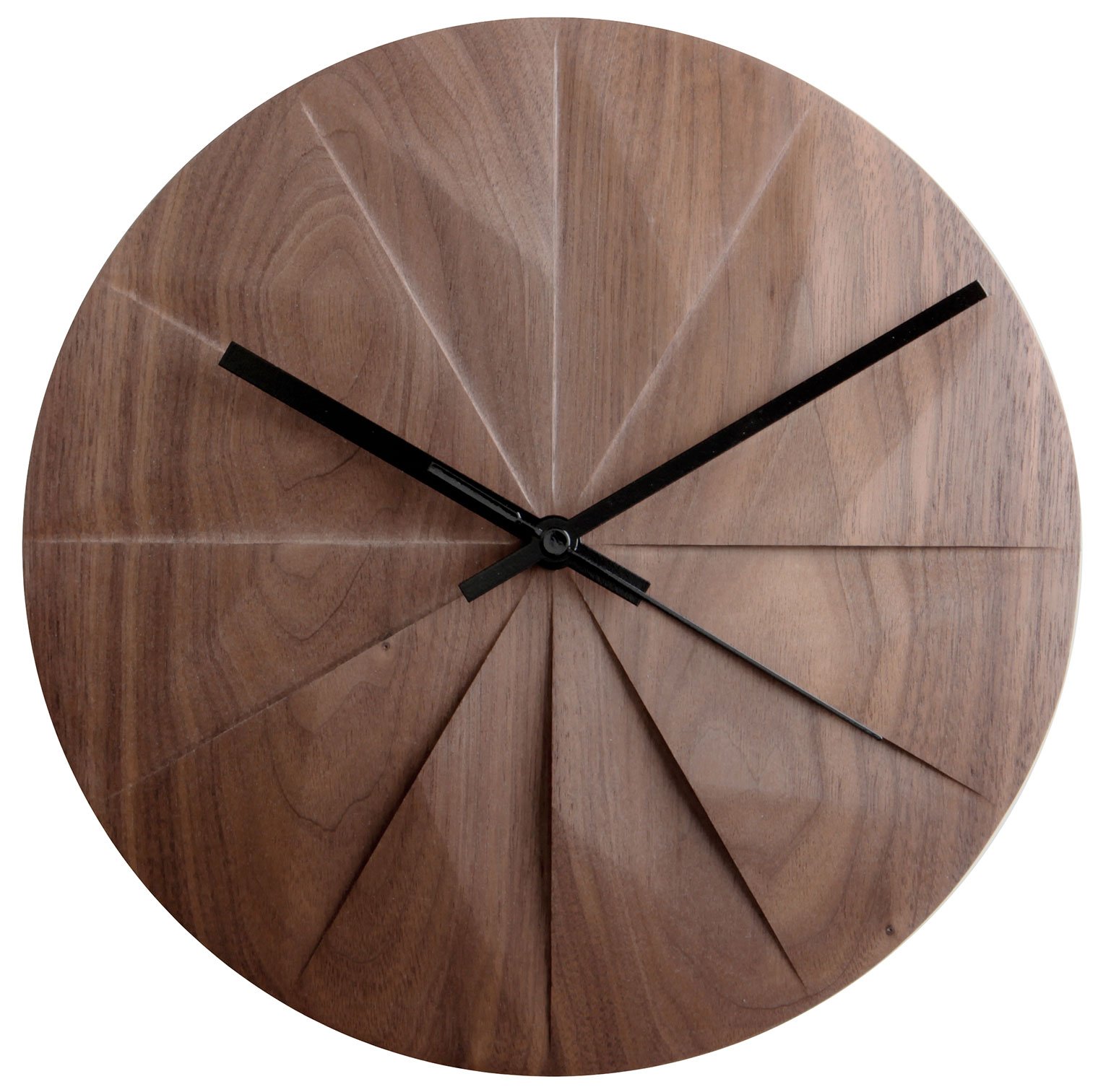 スペースジョイ 置き時計・掛け時計 ダークブラウン 約幅26×奥行26×高さ2.2cm 5641002BK