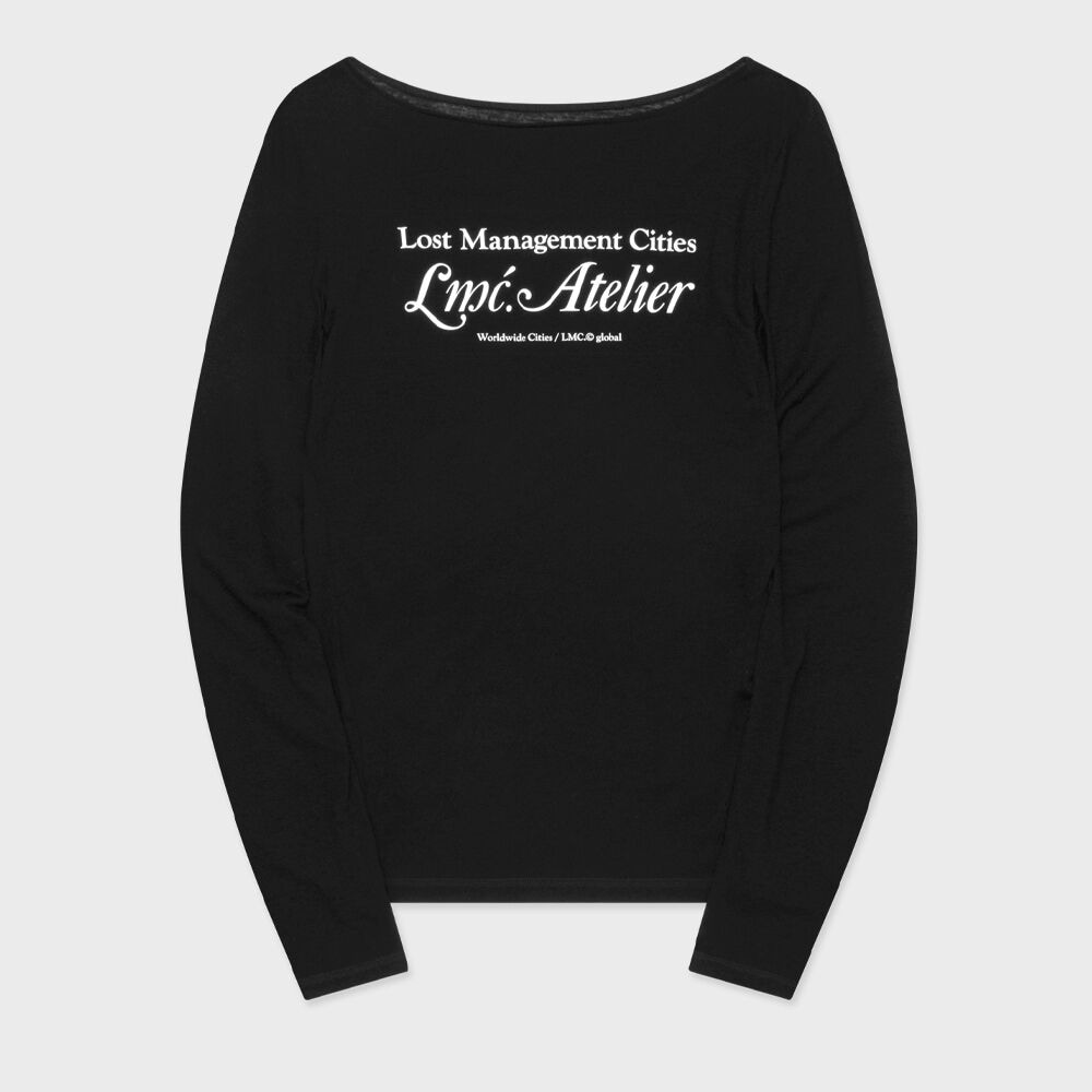 LMC WM LMC アトリエシアーロングシルバーTシャツブラック