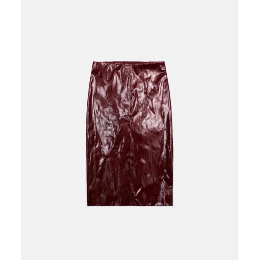 BADBLOOD Jimmy Leather Midi Skirt Red w-skt24-055 13,946円