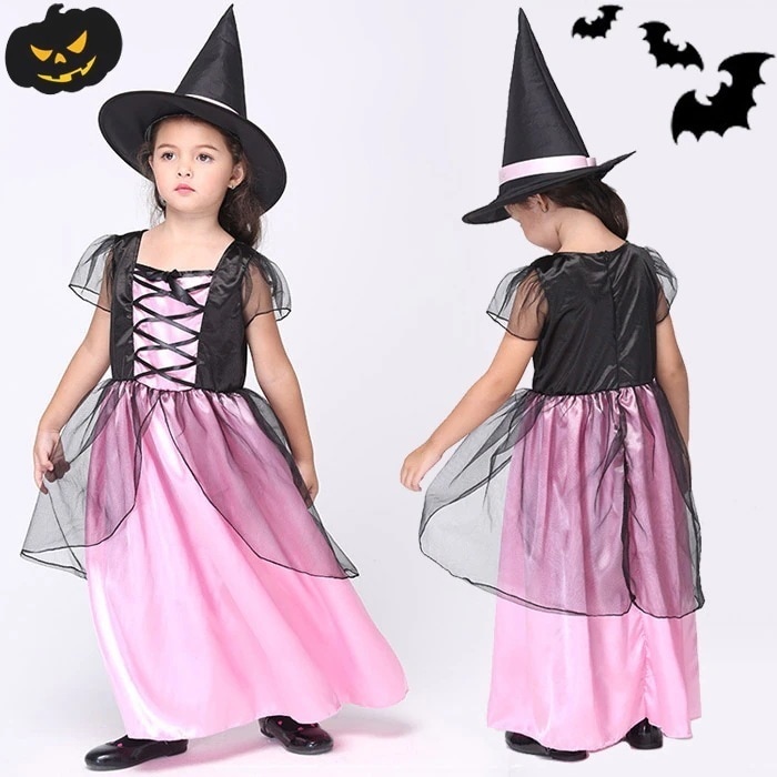 新作 ハロウィン 衣装 子供 魔女 魔女 悪魔 コスプレ キッズ 女の子 魔女 コスチューム 子供用 ハロウィーン仮装 衣装 小悪魔 コスプレ衣装 コウモリ ハロウィン今日は30パーセント
