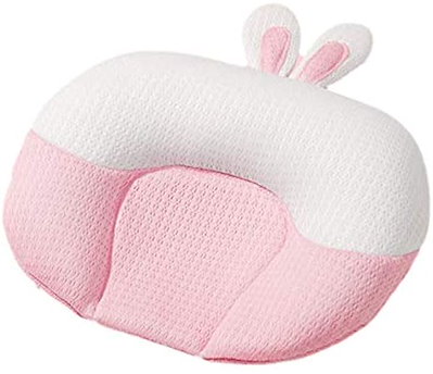 他サイト： ベビー 枕 頭の形 一歳 2歳 新生児 添い寝 絶壁防止 高さ調整 マット ベビー枕(ピンク)の商品画像