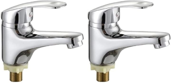 洗面用 トイレ2 手洗い 単水栓 シングルレバー 立水栓 手洗いボウル 洗面台 水道 蛇口(単水栓x2) 5,295円