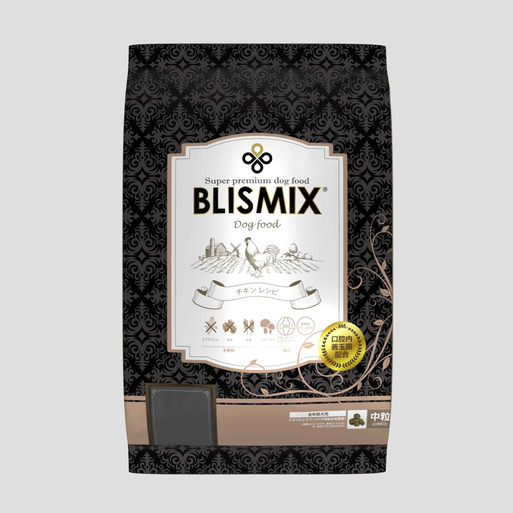 ブリスミックス ドッグチキン 中粒 13.6kgおやつのプレゼント付き【ドッグフード】【正規品】