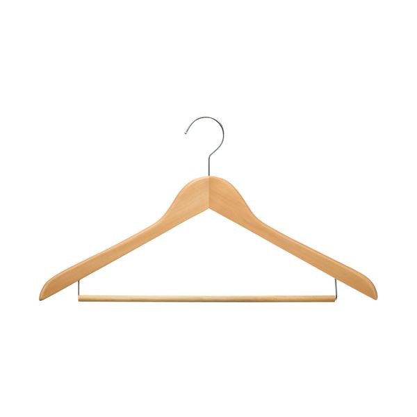 （まとめ）ニーズ 木製ハンガー 1箱（10本）[x5セット]