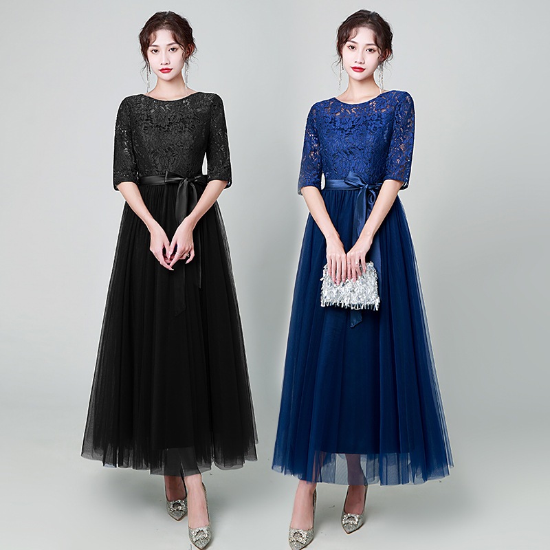 ロングドレス ドレス上品 花嫁 パーティードレス フォーマル ピアノ ウェディング 大人 食事会 二次会 演奏会